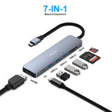 BENFEI Usb C Hub 7-In-1 With Hdmi (4k@60hz,Certified), 100w Power Delivery