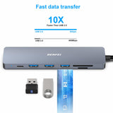 BENFEI Usb C Hub 7-In-1 With Hdmi (4k@60hz,Certified), 100w Power Delivery