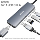 BENFEI USB-C Hub 5-in-1 with 4K HDMI Port