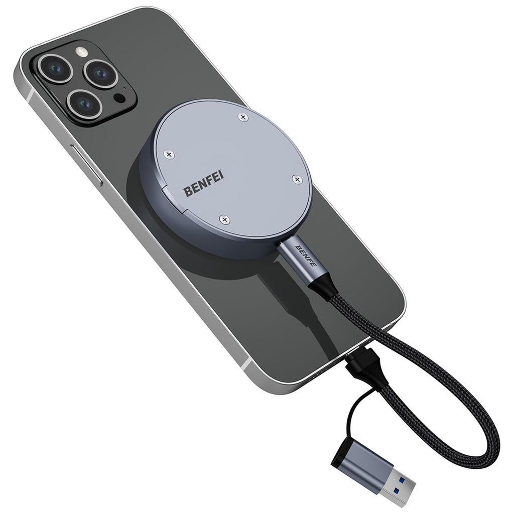 BENFEI Magnetic M.2 NVMe SSD Enclosure / 10Gbps Speed / MagSafe Compatible / Supports Up to 2TB
