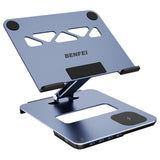BENFEI  Laptop Stand with USB C Hub, and 15W Wireless Charger