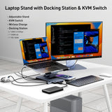 BENFEI  Laptop Stand with USB C Hub, and 15W Wireless Charger