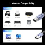BENFEI USB-A to USB-B Printer Cable, (6.6 FT/2 M), Nylon Braided