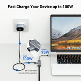 BENFEI USB-C to Ethernet Gigabit Adapter with 100W Power Delivery, Thunderbolt 3/4 to RJ45 Ethernet LAN Network Adapter