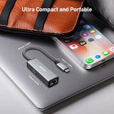 BENFEI USB-C to Ethernet Gigabit Adapter with 100W Power Delivery, Thunderbolt 3/4 to RJ45 Ethernet LAN Network Adapter
