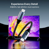 BENFEI USB C to USB C Monitor Cable 4K 120Hz 100W Data Transfer 3ft Tangle Free Silicone USB C Cable