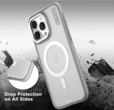 YOUNGKIT SKIN FEEL ROCK SAND MAGSAFE CASE FOR IPHONE 15 PRO - GREY