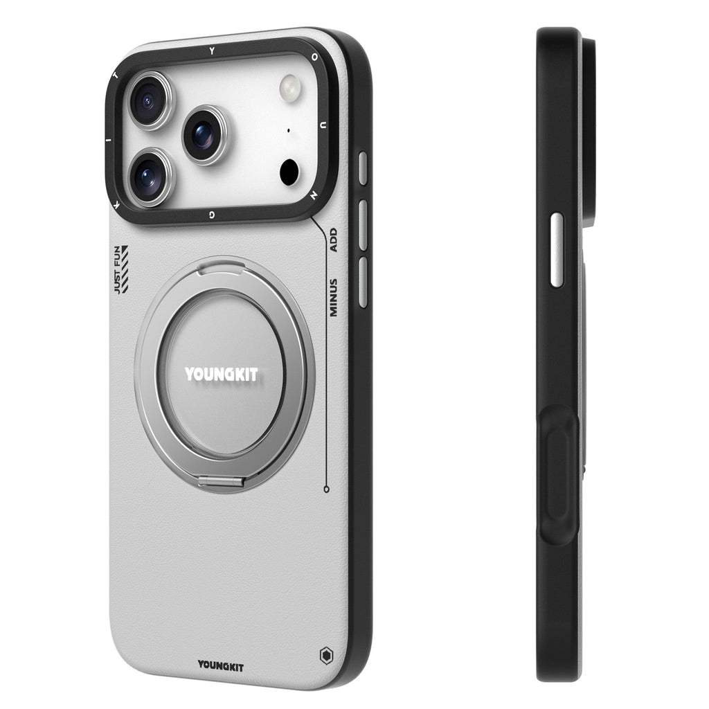 YOUNGKIT TECH LEATHER SERIES (ROTATING BRACKET)FOR IPHONE 17 SERIES YOUNGKIT TECH LEATHER SERIES (ROTATING BRACKET)FOR IPHONE 17 SERIES