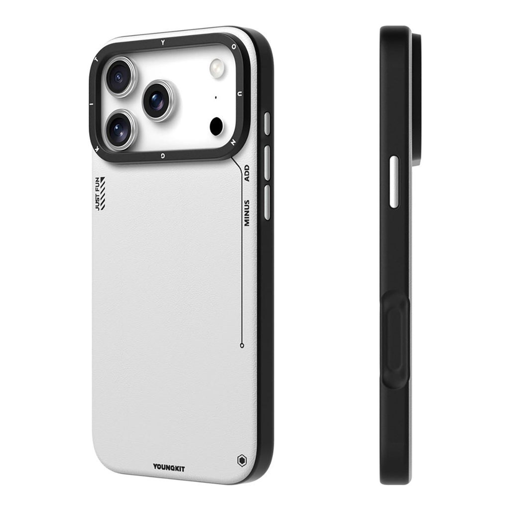 YOUNGKIT TECHNOLOGY FASHION SERIES FOR IPHONE 17 PRO / PRO MAX-SILVER YOUNGKIT TECHNOLOGY FASHION SERIES FOR IPHONE 17 PRO / PRO MAX-SILVER