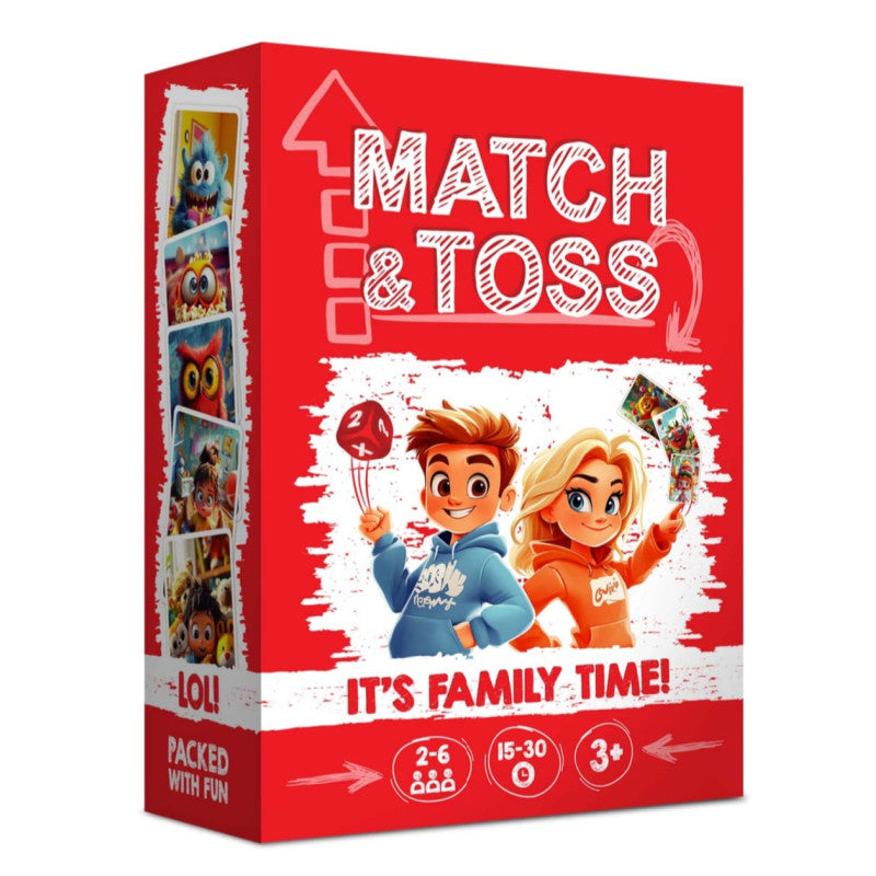 Match & Toss - Family Card Game (121 Cards + 1 Dice + 2 Rules Card) Match & Toss - Family Card Game (121 Cards + 1 Dice + 2 Rules Card)