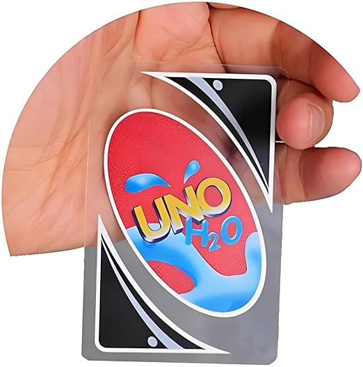 UNO H20 WATERPROOF CLEAR PLAYING CARDS (PLASTIC) UNO H20 WATERPROOF CLEAR PLAYING CARDS (PLASTIC)