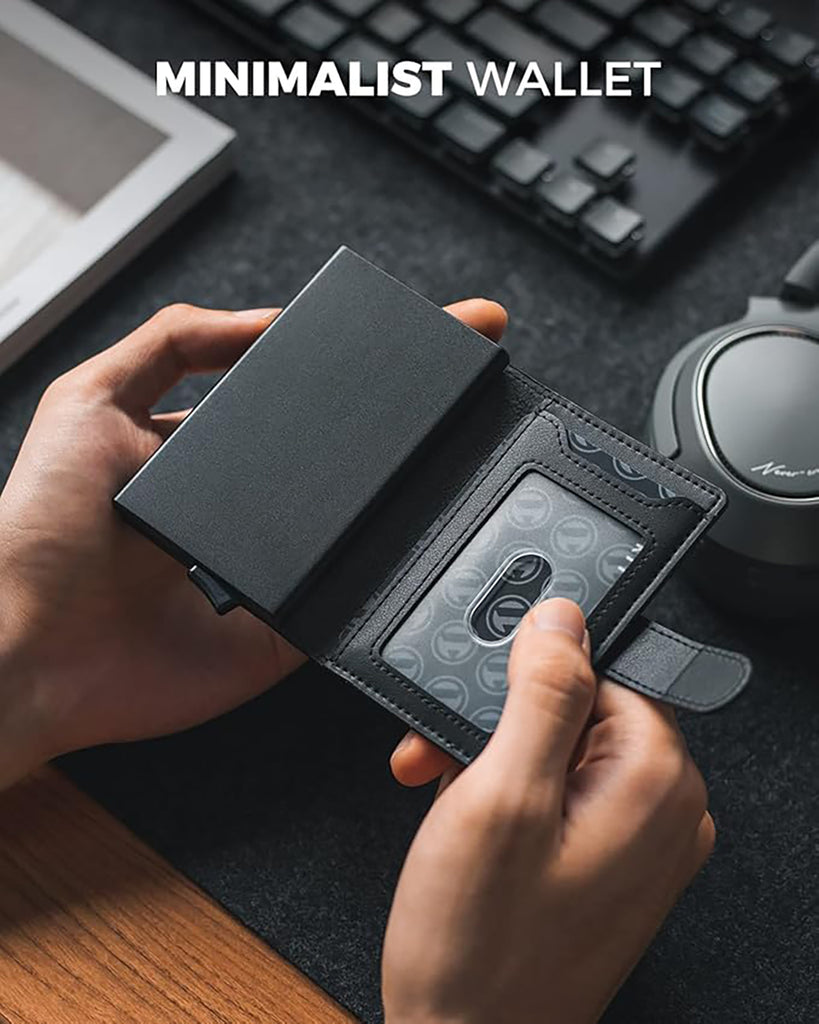 VULKIT RFID Blocking ID and Magnetic Button Bifold Wallet (VC-207) VULKIT RFID Blocking ID and Magnetic Button Bifold Wallet (VC-207)