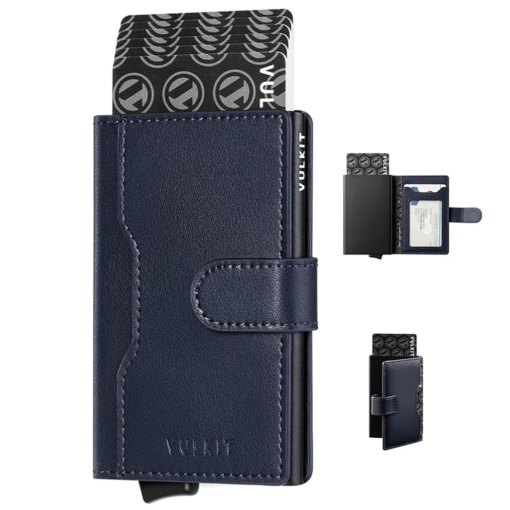 VULKIT RFID Blocking ID and Magnetic Button Bifold Wallet (VC-207) VULKIT RFID Blocking ID and Magnetic Button Bifold Wallet (VC-207)