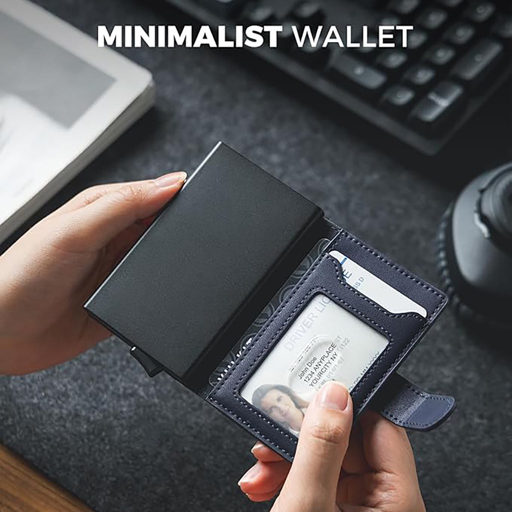 VULKIT RFID Blocking ID and Magnetic Button Bifold Wallet (VC-207) VULKIT RFID Blocking ID and Magnetic Button Bifold Wallet (VC-207)