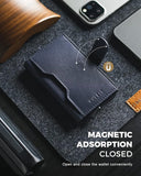 VULKIT RFID Blocking ID and Magnetic Button Bifold Wallet (VC-207)