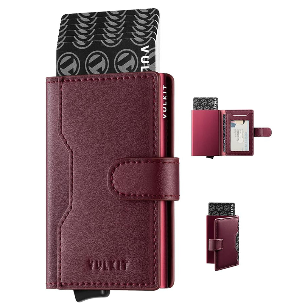 VULKIT RFID Blocking ID and Magnetic Button Bifold Wallet (VC-207) VULKIT RFID Blocking ID and Magnetic Button Bifold Wallet (VC-207)