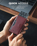 VULKIT RFID Blocking ID and Magnetic Button Bifold Wallet (VC-207)