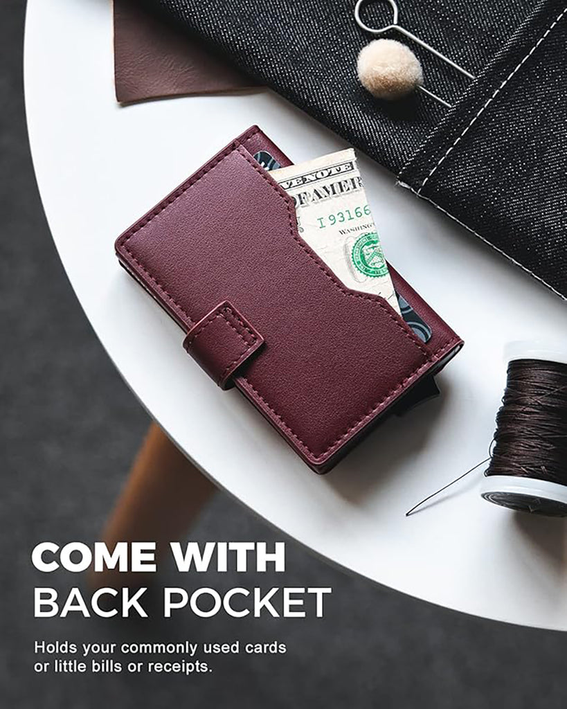 VULKIT RFID Blocking ID and Magnetic Button Bifold Wallet (VC-207) VULKIT RFID Blocking ID and Magnetic Button Bifold Wallet (VC-207)