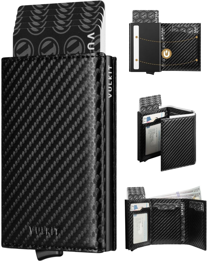 VULKIT RFID Blocking With ID Window and Banknote Compartment Wallet (VC-208) VULKIT RFID Blocking With ID Window and Banknote Compartment Wallet (VC-208)
