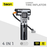 Bson Hammer Tire Inflator, 4 in 1 Multi-Function