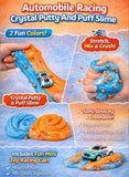Greateam Automobile Racing Crystal Putty & Puff Slime Set