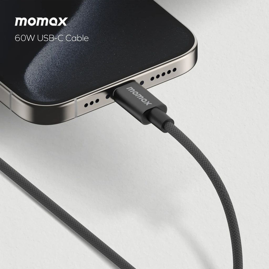 Momax Elite USB-C to USB-C Braided Cable 60W Momax Elite USB-C to USB-C Braided Cable 60W