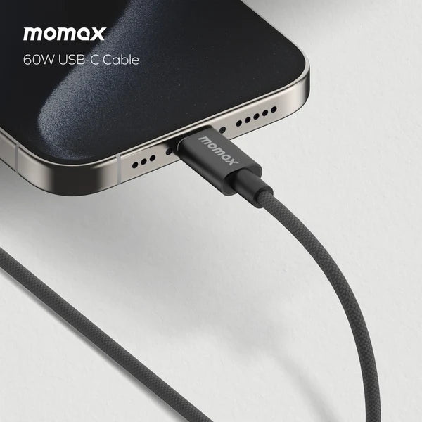 MOMAX ELITE 60W USB-C TO USB-C CABLE 1.5M MOMAX ELITE 60W USB-C TO USB-C CABLE 1.5M