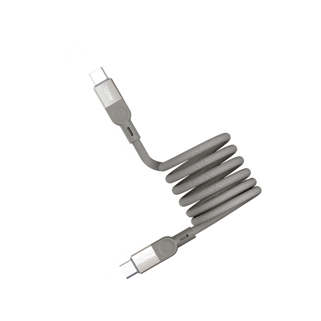 Momax Mag Link Magnetic USB-C to USB-C Cable 100W - Titanium Momax Mag Link Magnetic USB-C to USB-C Cable 100W - Titanium