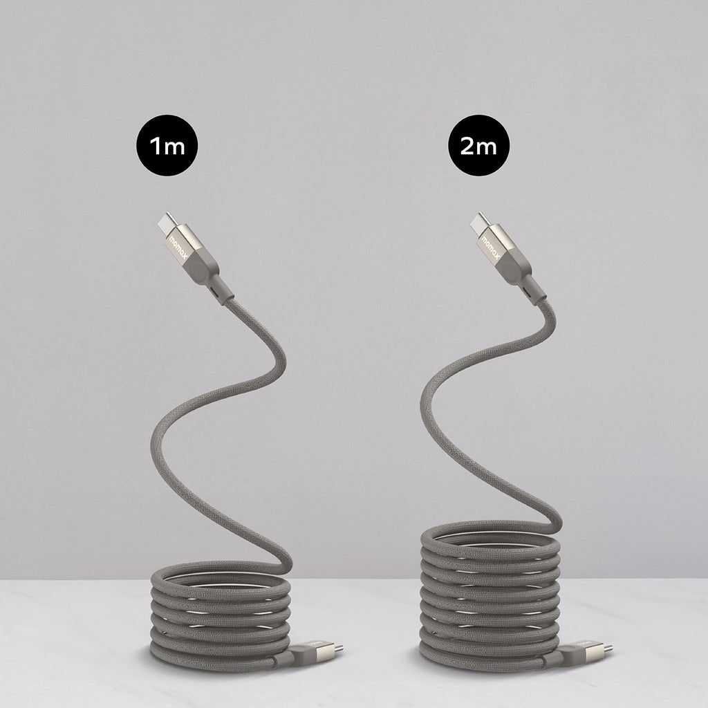 Momax Mag Link Magnetic USB-C to USB-C Cable 100W - Titanium Momax Mag Link Magnetic USB-C to USB-C Cable 100W - Titanium