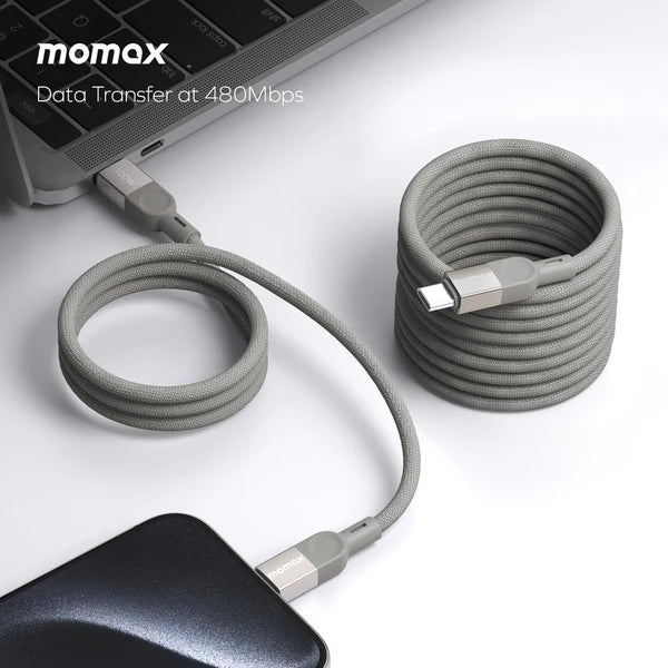 MOMAX 100W USB-C TO USB-C Magnetic Cable 2M MOMAX 100W USB-C TO USB-C Magnetic Cable 2M