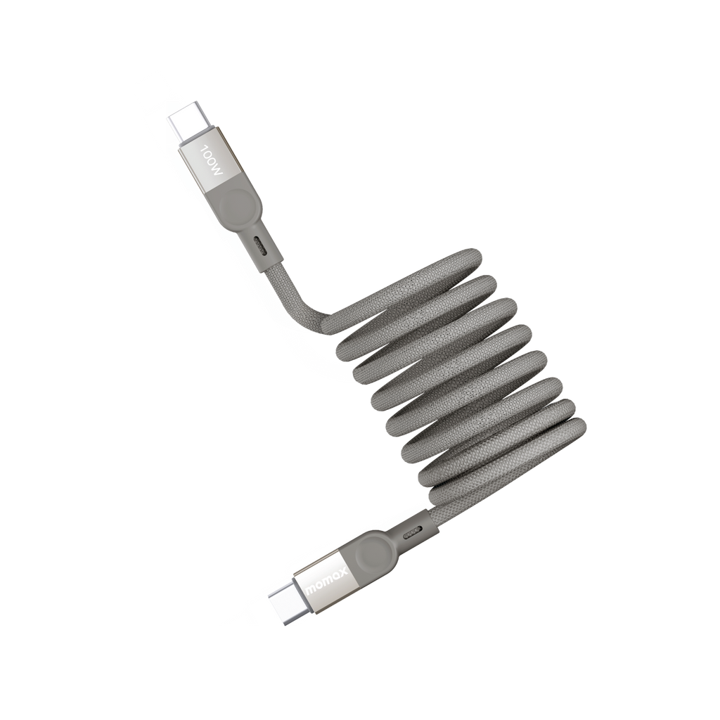 Momax Mag Link Magnetic USB-C to USB-C Cable 100W - Titanium Momax Mag Link Magnetic USB-C to USB-C Cable 100W - Titanium