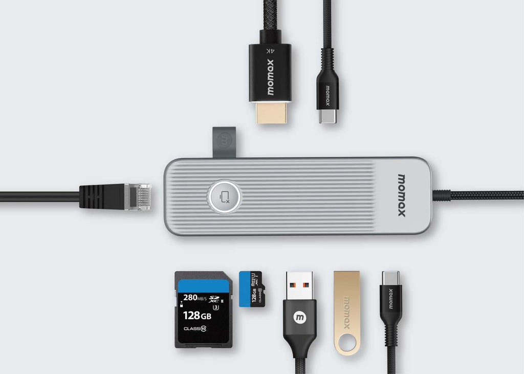 Momax 1-Link USB-C Hub (8-in-1) Momax 1-Link USB-C Hub (8-in-1)