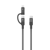 MOMAX USB-C TO C & Lightning Magnetic Cable 1M
