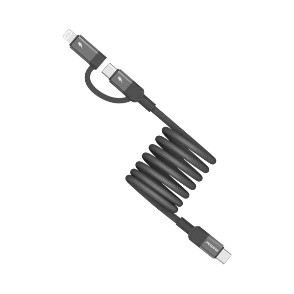 MOMAX USB-C TO C & Lightning Magnetic Cable 2M