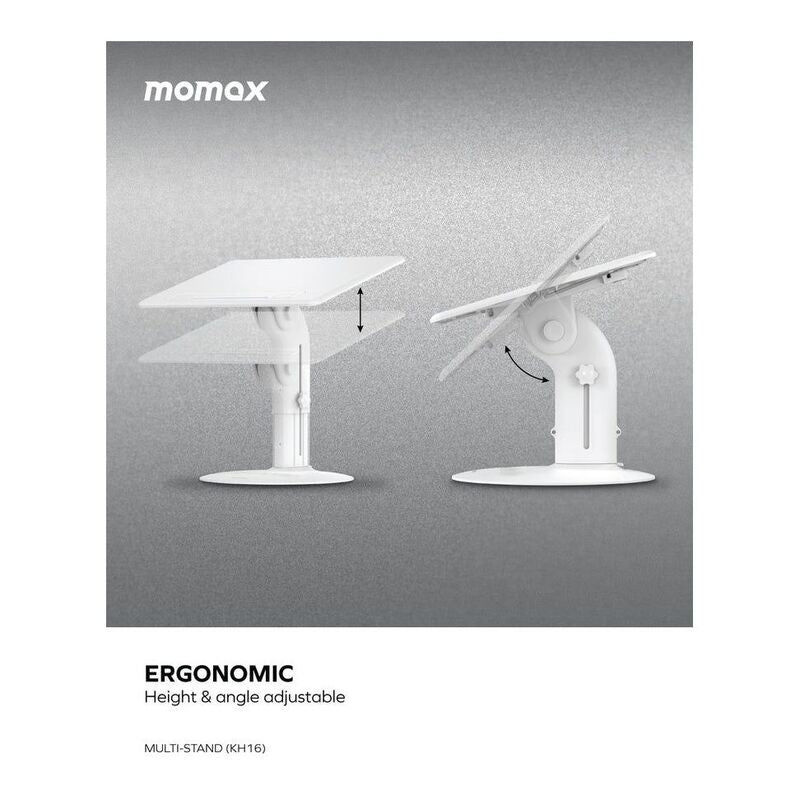 Momax Multi-stand adjustable Reading Stnd for Tablet and Laptop Momax Multi-stand adjustable Reading Stnd for Tablet and Laptop