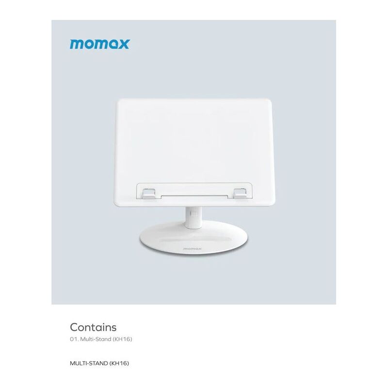 Momax Multi-stand adjustable Reading Stnd for Tablet and Laptop Momax Multi-stand adjustable Reading Stnd for Tablet and Laptop
