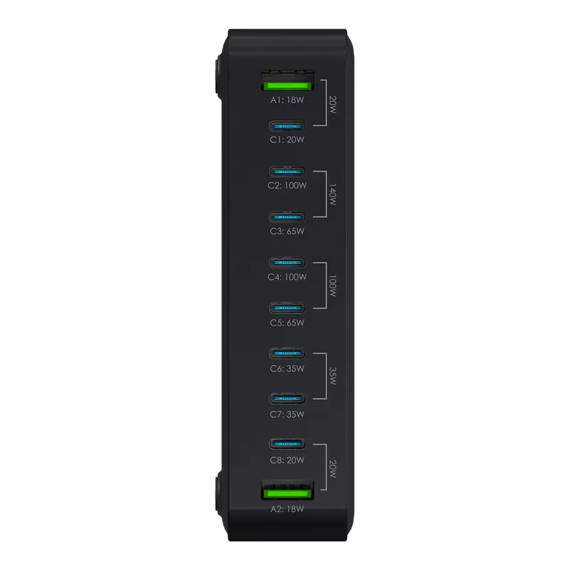 EGO 300W EXTREME CP 10USB GAN CHARGER-BLACK EGO 300W EXTREME CP 10USB GAN CHARGER-BLACK