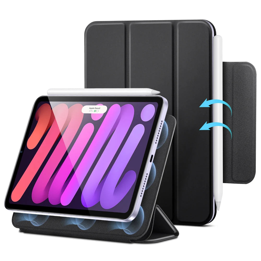 ESR Rebound Magnetic Case, Compatible with iPad mini 6/mini 7, Black ESR Rebound Magnetic Case, Compatible with iPad mini 6/mini 7, Black