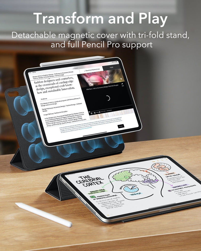 ESR Rebound Magnetic Case, Compatible with iPad mini 6/mini 7, Black ESR Rebound Magnetic Case, Compatible with iPad mini 6/mini 7, Black