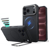 ESR Cyber Tough Magnetic Case Stash Stand For iPhone 18 Pro/17 Pro - Black