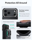ESR Cyber Tough Magnetic Case Stash Stand For iPhone 18 Pro/17 Pro - Black