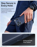 ESR Cyber Tough Magnetic Case Stash Stand For iPhone 18 Pro/17 Pro - Navy Blue