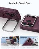 ESR Cyber Tough Magnetic Case Stash Stand For iPhone 18 Pro/17 Pro - Deep Burgundy