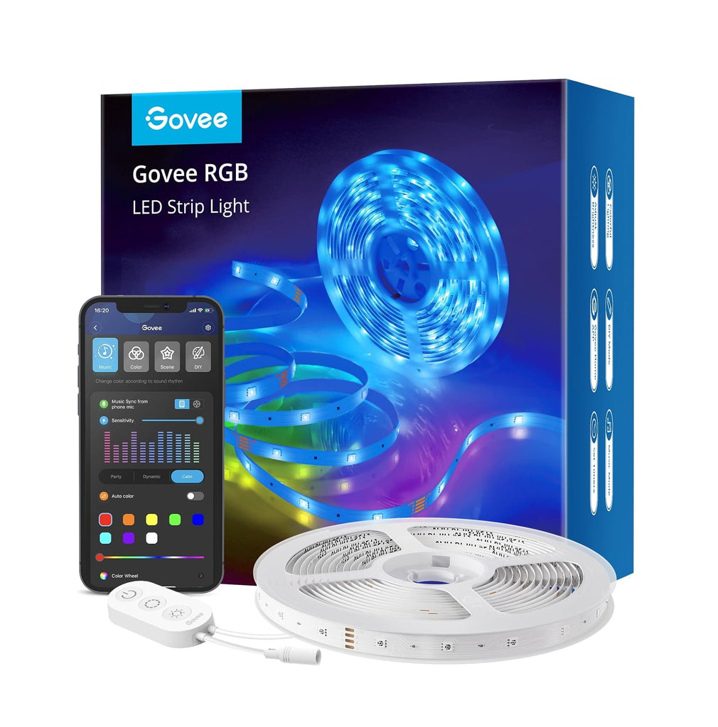 Govee Wi-Fi RGB LED Strip Lights 16.4ft × 2 Rolls