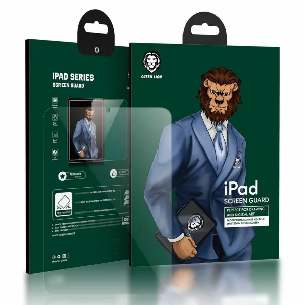 Green Lion Glass Screen Protector For iPad (9.7/10.2/10.9/12.9)