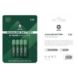 Green Lion Alkaline Battery AAA ( 4pcs/pack ) 271400mAh / 1.5V Green
