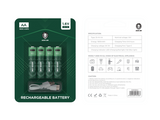 Green Lion Rechargeable Battery AA ( 4pcs/pack ) 1800mWh / 1.6V Green