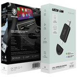 Green Lion 2-In-1 Wireless Adapter CarPlay & Android Auto - Black