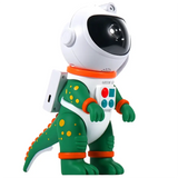 Green Lion Astronaut Galaxy Night Light Projector