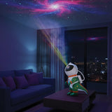 Green Lion Astronaut Galaxy Night Light Projector